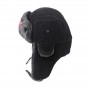 Hat Adult Children Fleece Thickening Warm Russian Ushanka Hat with Ear Flap Pu Leather Fur Trapper Cap Earflap