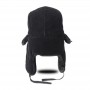 Hat Adult Children Fleece Thickening Warm Russian Ushanka Hat with Ear Flap Pu Leather Fur Trapper Cap Earflap