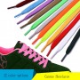 1 Pair 100Cm Flat Popular Sportings Shoes Laces Fluorescent Green Fashion Black Hot Sale Chic Casual Canvas Polyester Shoelaces
