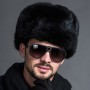 Russian Male Men's Warm Fur Bomber Hats Solid Thicken Earflap Caps Leifeng Solid Snow Hats Warmer Winter Autumn Fashion Hat