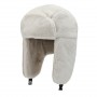 Fashion Women Winter Warm Faux Fur Bomber Hats Black White Solid Color Thicken Earflap Caps Autumn Winter Ear Protect Ski Hat