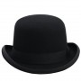 4Size 100% Wool Women Men Bowler Hat Pure Crushable Dome Fedora Hat Traditional Billycock Groom Cap