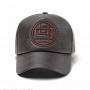 XEONGKVI Autumn Winter PU Leather cap Brand Snapback Embroidery Letters Hip-hop Hats For Women And Men Casquette