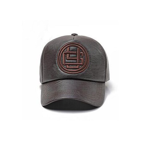 XEONGKVI Autumn Winter PU Leather cap Brand Snapback Embroidery Letters Hip-hop Hats For Women And Men Casquette