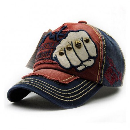 Unisex Snapback hat Rivet Fist Baseball Caps Cotton Casual Summer Hat for Men women Leisure Hat wholesale