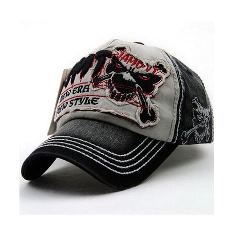 Men's Fashion Gorras Snapback Baseball Cap Embroidery Wolf bone Sun Hats For Women