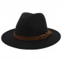 Fedora Hat For Men Band Belt Vintage Church Trilby Panama Hat Wool Felt Wide Brim Hat Women's Jazz Party Fashion Formal Wedding