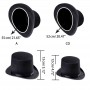 Top Hat for Adult/Children Cylinder Hat Topper Mad Hatter Party Costume Fedora Magician Hat for Carnival Rave Party