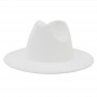 Fashion Womens Felt Hat Wide Brim Fedoras Vintage Cowboy Caps  jazz Hat Solid Color Warm Church Lady Flat Brim