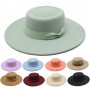 Wholesale Price Fedora Hat Winter Circular Concave Convex Surface Flat Top Fashion Men and Women Felt Jazz Hat Fedora шляпа женс