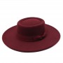 Wholesale Price Fedora Hat Winter Circular Concave Convex Surface Flat Top Fashion Men and Women Felt Jazz Hat Fedora шляпа женс