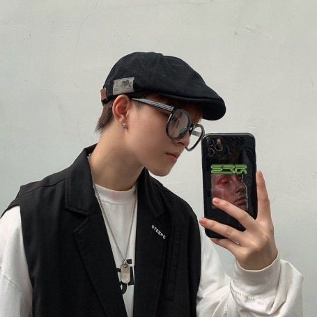 Men Hats Berets British Western Style Ivy Cap Classic Woman Vintage Cotton and Linen Beret