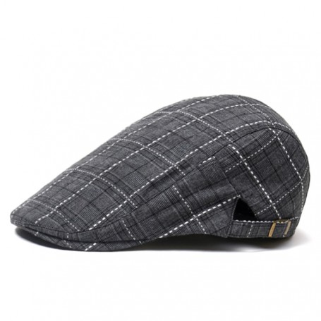 Men Cabbie Driving Flat Caps Newsboy Golf Plaid Beret Irish Hats Newsboy