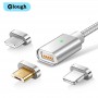 Elough USB Magnetic Cable USB C To Type C Cable Micro USB Cable For iPhone Xiaomi Huawei 2.4A Magnetic Fast Charging Data Wire