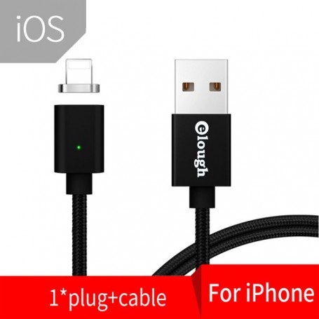 Elough USB Magnetic Cable USB C To Type C Cable Micro USB Cable For iPhone Xiaomi Huawei 2.4A Magnetic Fast Charging Data Wire