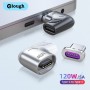 Elough 120W Magnetic OTG Adapter USB Type C Fast Charging For Xiaomi Poco X3 F3 Huawei Laptop Mobile Phone Charger USB Converter