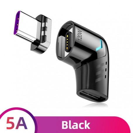 Elough 120W Magnetic OTG Adapter USB Type C Fast Charging For Xiaomi Poco X3 F3 Huawei Laptop Mobile Phone Charger USB Converter