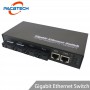 4G2E 1000M Gigabit Ethernet switch Fiber Optical Media Converter Single Mode 4*1.25G Fiber SC 2RJ45 4SC port 2UTP single fiber