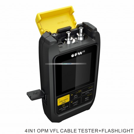 4in1 Recharge Battery Optical Power Meter Visual Fault Locator Cable Tester 5km 20km 30km VFL