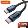 Toocki Type C to Type C Cable 100W PD Fast Charging Charger USB C to USB C Data Wire Cord For Xiaomi POCO f3 Realme Macbook iPad