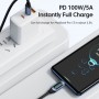 Toocki Type C to Type C Cable 100W PD Fast Charging Charger USB C to USB C Data Wire Cord For Xiaomi POCO f3 Realme Macbook iPad