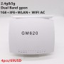 4pcs/lot GM620 ONU Secondhand 1GE+3FE WLAN+2.4g&5g WIFI AC GPON gm620 ONU ONT free shipping FTTH Optical English version Router