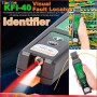 KFI-40 Identifier + Visual Fault Locator Red Laser Tester Multi Chuck Komshine KFI 40 VFL FTTH Live Fiber 800-1700nm Detector