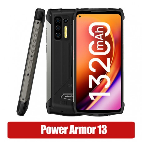 Ulefone Power Armor 13 Smartphone Android 11 8G 256G Cellphone 13200mAh Mobile Phone IP68 Waterproof Rugged Phone Global Version