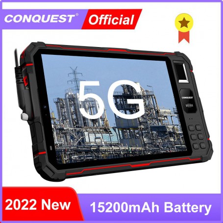 Global 5G Network CONQUEST S22 15200mAh Rugged Tablet Phone 8" FHD Octa Core Android11 Tablet Phone Camera 48MP +13MP