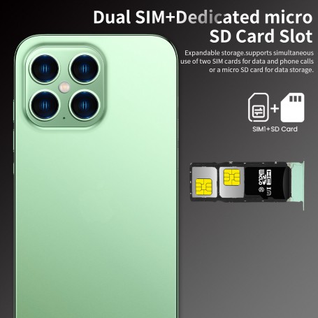 Brand New 14 Pro Max Smartphone 7.0 Inch 16GB + 1TB 10 Core Phone 5G LET Phone HD Screen Face ID Global Version Mobile Phone