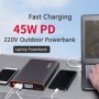 27200mAh Power Bank PD45W Fast Charging Powerbank for iPhone 12 iPad Laptop Powerbank 220V 100W Outdoor Power Supply LCD Display