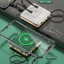 20000mAh Mini Power Bank Qi Wireless Charger Power bank Built in Cable Fast Charger for iPhone 13 12 Pro Huawei Xiaomi Poverbank