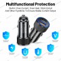 45W USB Car Charger Quick Charge 3.0 PD Type C Fast Charging Phone Adapter For iPhone 13 12 Xiaomi Huawei Samsung Charger In Car
