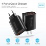 PD 48W USB C Charger Fast Charging QC 3.0 Wall Charger Mobile Phone Charger For iPhone Samsung Xiaomi Huawei USB C Power Adapter