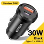 Essager 30W USB Car Charger Quick Charge4.0 QC PD 3.0 SCP 5A USB Type C Car Fast Charging For iPhone 12 13 Huawei Samsung Xiaomi