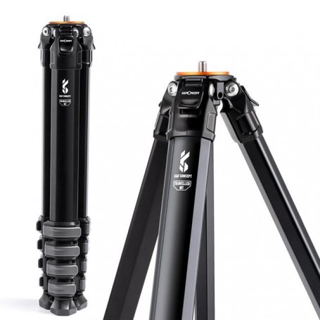 K&F Concept 70" inch Ompact Travel Tripod Aluminium Camera Tripod 15kg 33lbs Load 177cm Max Height for Travel DSRL Camera