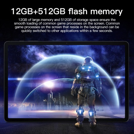 Pad 5 HD 4K Screen Smart Tablet PC Snapdragon 845 12GB RAM+512GB ROM Android 11 Dual Card 5G Wifi Tab Mi