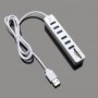 High Speed USB HUB 6 Port USB 2.0 + 2 Micro SD TF Card Reader Splitter Adapter Cable for Laptop Computer PC