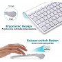 2.4G Wireless Keyboard Mouse Protable Mini Keyboard Mouse Combo Set For Notebook Laptop Mac Desktop PC Smart TV Russian layout