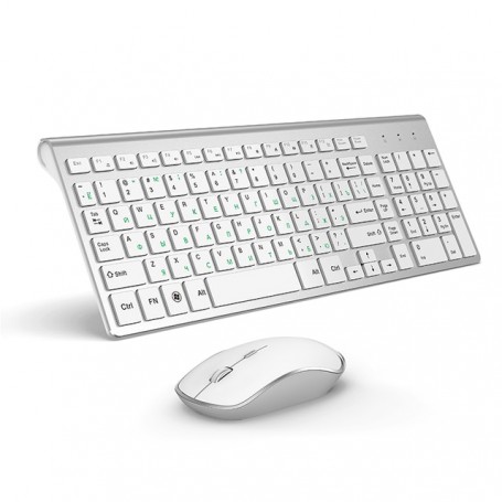 2.4G Wireless Keyboard Mouse Protable Mini Keyboard Mouse Combo Set For Notebook Laptop Mac Desktop PC Smart TV Russian layout