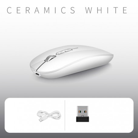 Thin M103 Rechargeable Wireless Mouse 2.4GHz Rechargeable Silent Mouse with 3 Adjustable DPI for Laptop/PC/MacBook