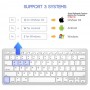 Universal Office Wireless Bluetooth Keyboard Ultra Slim Wireless Keyboard Compatible for iOS iPad Android Tablets Windows