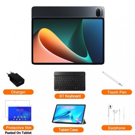 New Original Global HD 4K Tablet Snapdragon 845 Android 11 12GB RAM 512GB ROM Tablette PC 5G Dual SIM Card Or WIFI GPS Tabletas