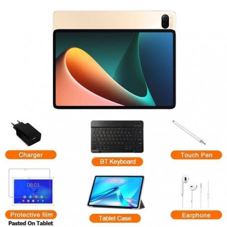 Tablet Android 11.0 Pad 5 Pro 12GB+512GB Snapdragon 845 Tablets PC 5G Dual SIM Card or WIFI HD 4K Mi