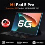Original HD 4K Screen Snapdragon 845 Android 11 Tablet PC 4G/5G Wifi 12GB 512GB 10 Core Tablet Computer With Keyboard Mouse