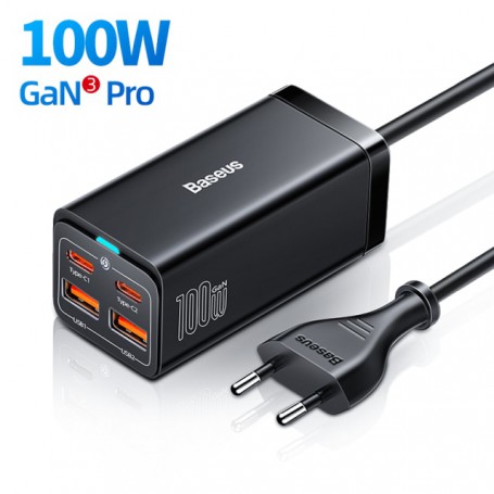 Baseus GaN 100W 65W Desktop Charger Quick Charge 4.0 QC 3.0 PD USB-C Type C USB Fast Charging For MacBook Samsung iPhone Laptop