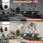 2MP E27 Bulb Surveillance Camera Night Vision Full Color Automatic Human Tracking 4x Digital Zoom Video Indoor Security Monitor