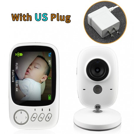 3.2 inch Wireless Video Color Baby Monitor High Resolution Baby Nanny Security Camera  Night Vision Temperature Monitoring