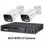 New 4K 8MP Security Camera System H.265 POE NVR Kit Outdoor Waterproof CCTV Camera Audio Video Record Set