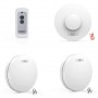 CPVAN Radio Interlinked Smoke and Heat Alarms with Remote Control Suitable for Scottish Regulations Fire Detector with Battery